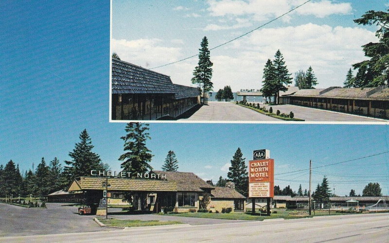 Chalet North Motel (Island View Lodge Motel) - Chalet North Postcard (newer photo)